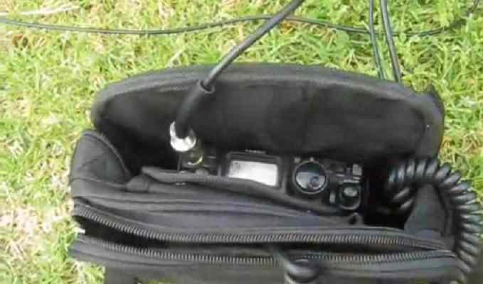 Bag with transceiver