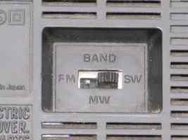 Picture of AM FM shortwave radio band switch