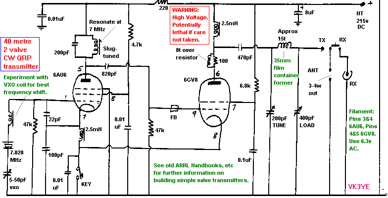 circuit of 2 valve transmitter