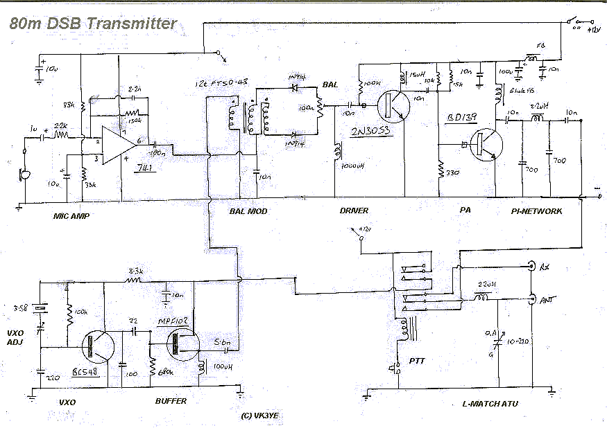 vk3ye dot com - 80 Metre DSB Transmitter