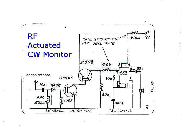 circuit of keying monitor